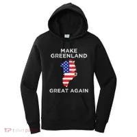 Trump Greenland Make Great Again Map Women's Hoodie thumb 0