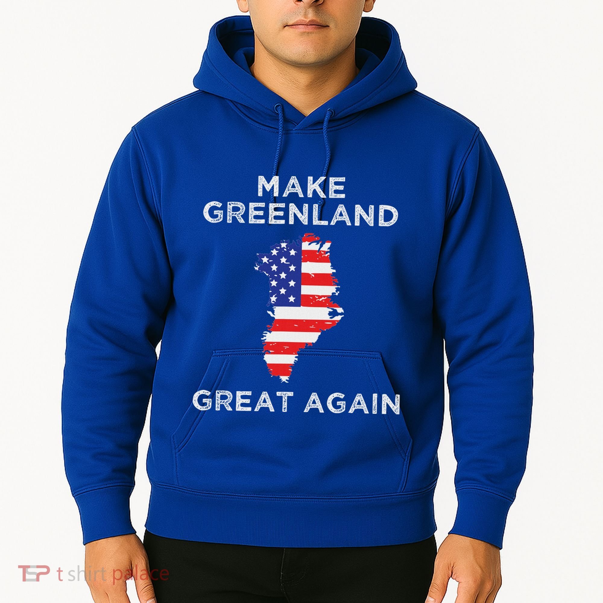 Trump Greenland Make Great Again Map Hoodie
