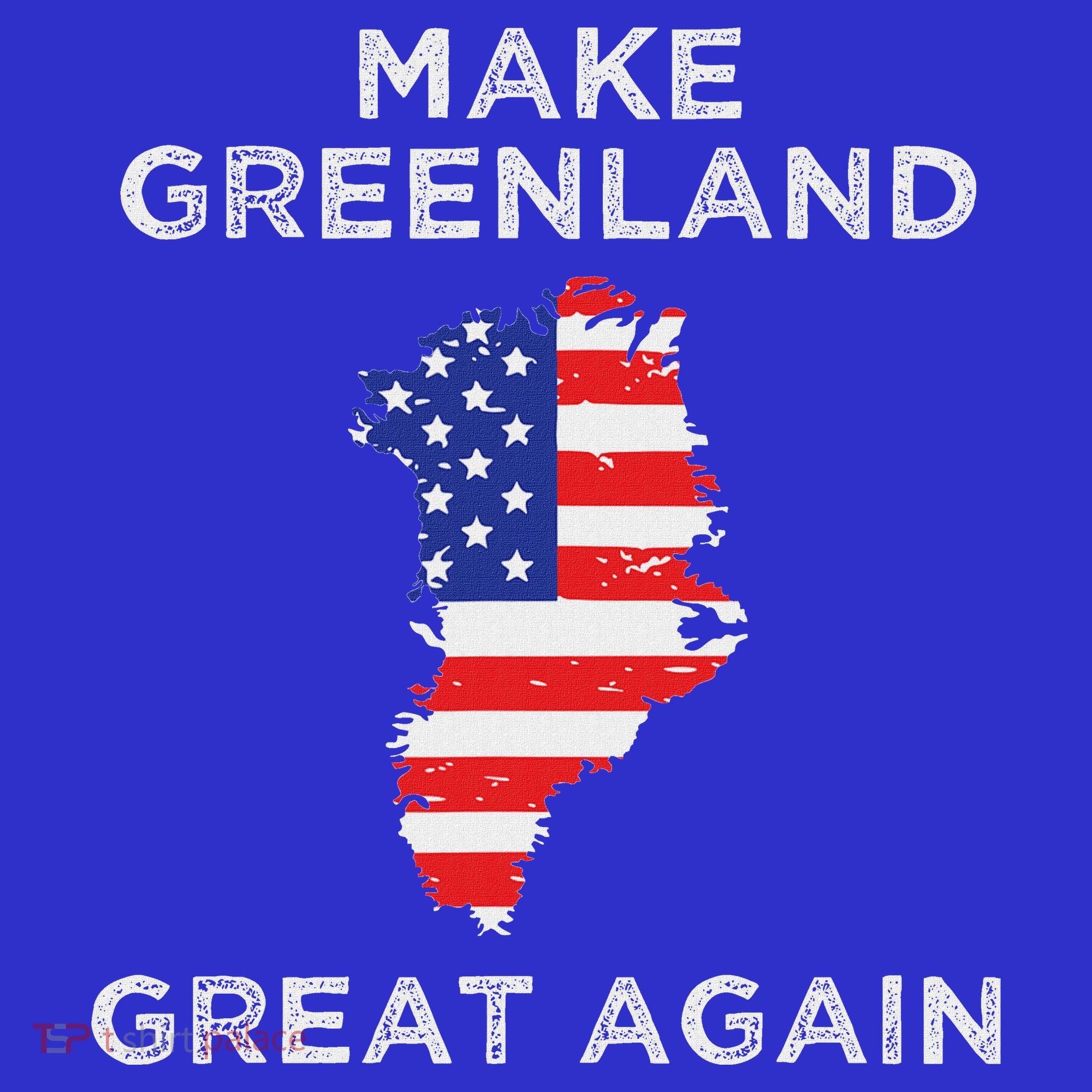 Trump Greenland Make Great Again Map Long Sleeve Shirt