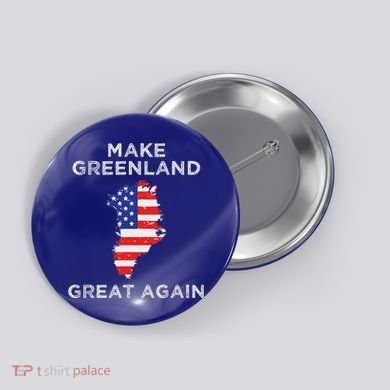 Trump Greenland Make Great Again Map Button
