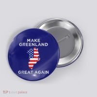 Trump Greenland Make Great Again Map Button thumb 0