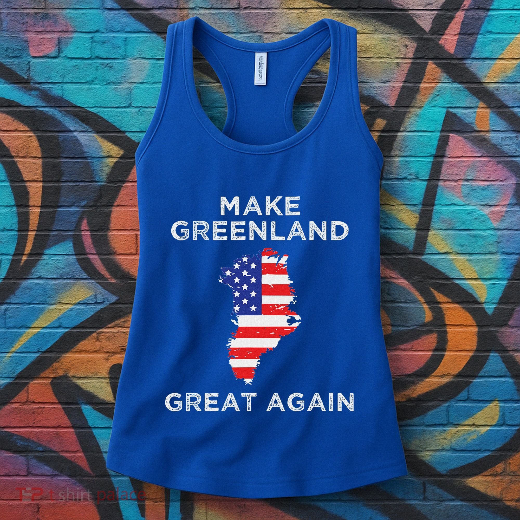 Trump Greenland Make Great Again Map Women's Tank Top
