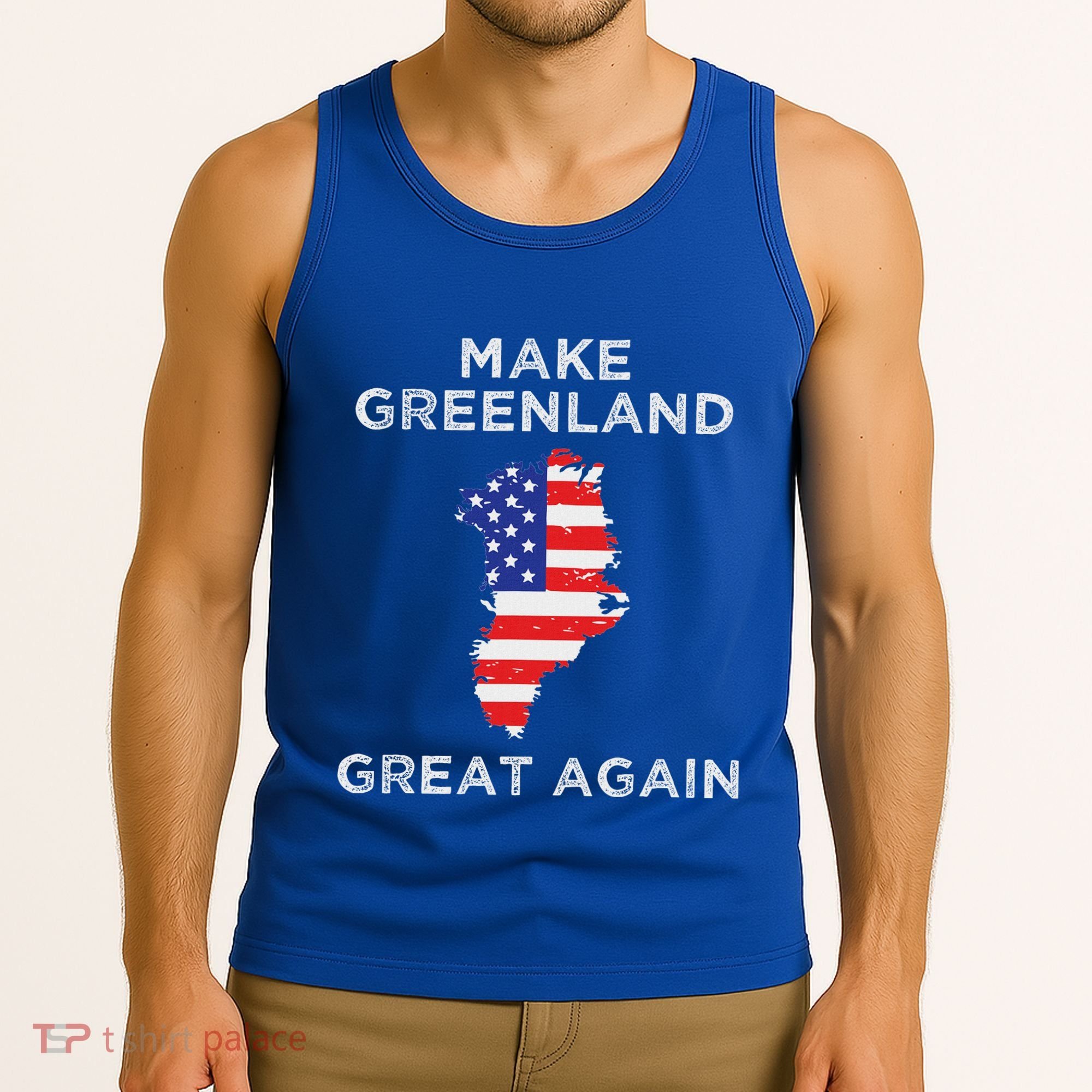 Trump Greenland Make Great Again Map Tank Top