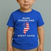 Trump Greenland Make Great Again Map Toddler T-Shirt thumb 2
