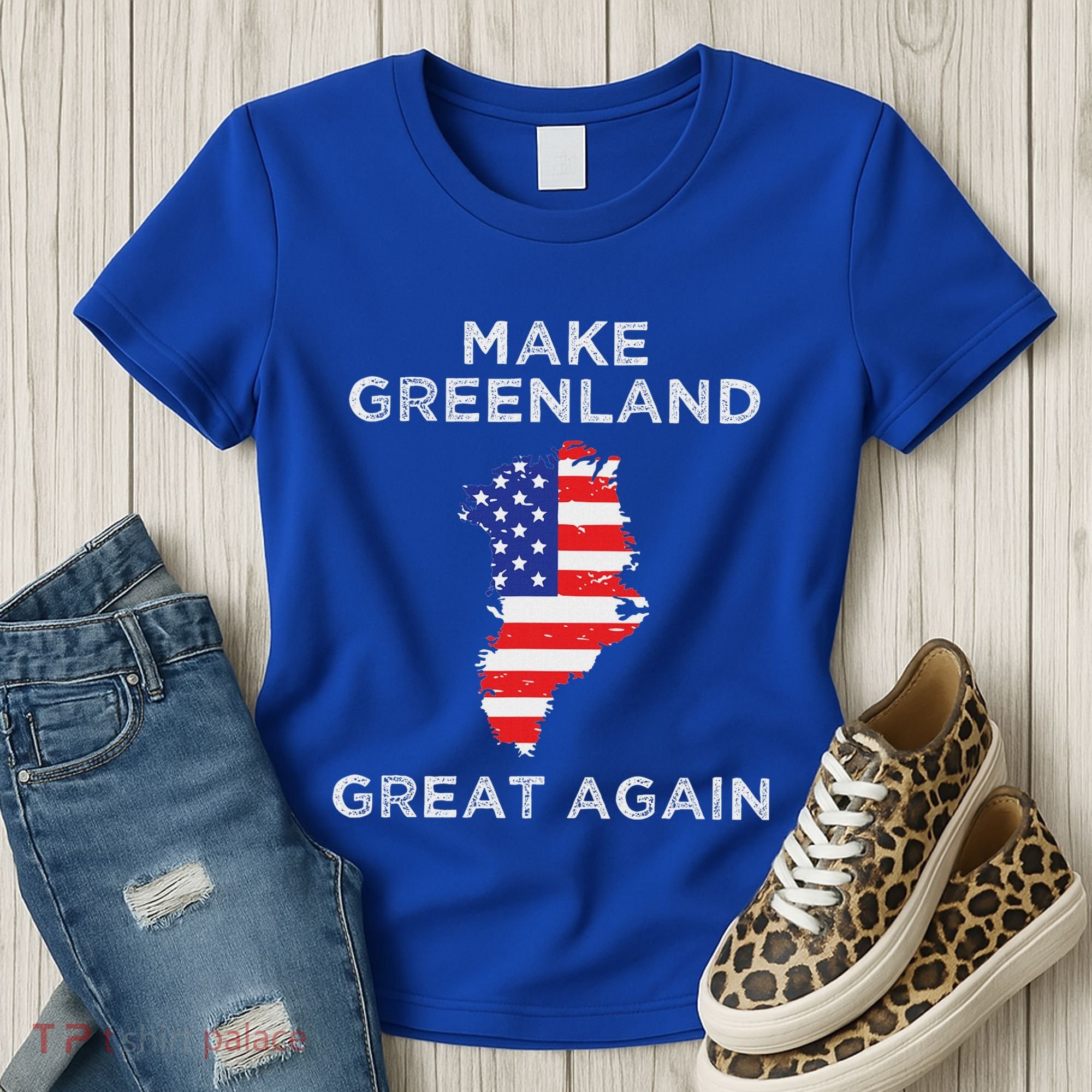 Trump Greenland Make Great Again Map Women's T-Shirt