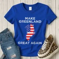 Trump Greenland Make Great Again Map Women's T-Shirt thumb 3