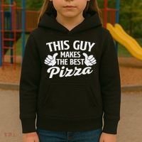 This Guy Makes The Best Pizza Food Lover Pizza Baker Kids Hoodie thumb 3