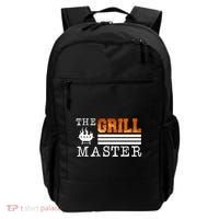 The Grill Master Bbq Barbecue Grillfather Grilling Sausage Gift Backpack thumb 0