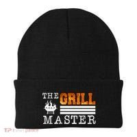 The Grill Master Bbq Barbecue Grillfather Grilling Sausage Gift Beanie thumb 0