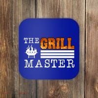 The Grill Master Bbq Barbecue Grillfather Grilling Sausage Gift Coaster thumb 0