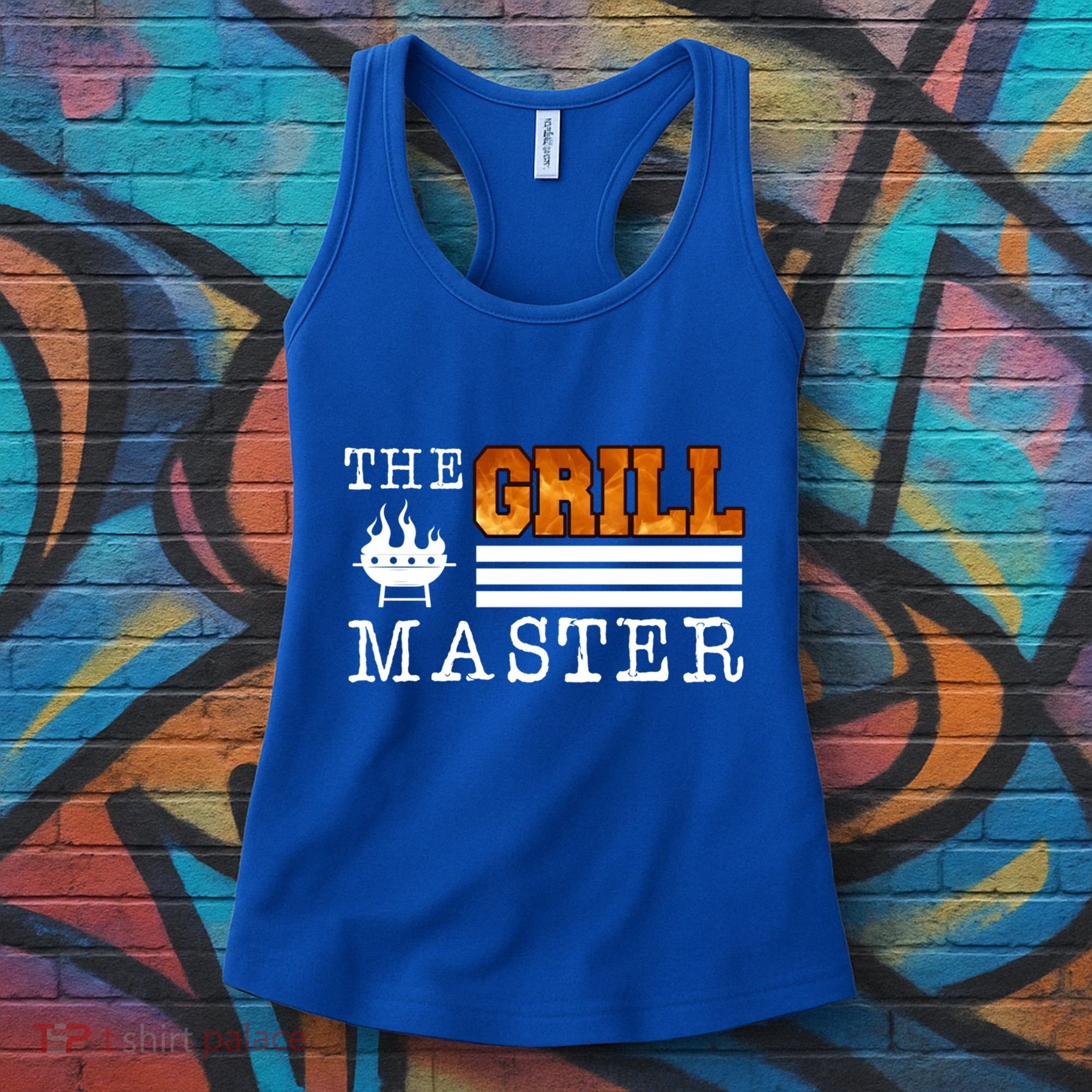 The Grill Master Bbq Barbecue Grillfather Grilling Sausage Gift Women's Tank Top