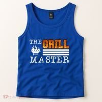 The Grill Master Bbq Barbecue Grillfather Grilling Sausage Gift Tank Top thumb 2