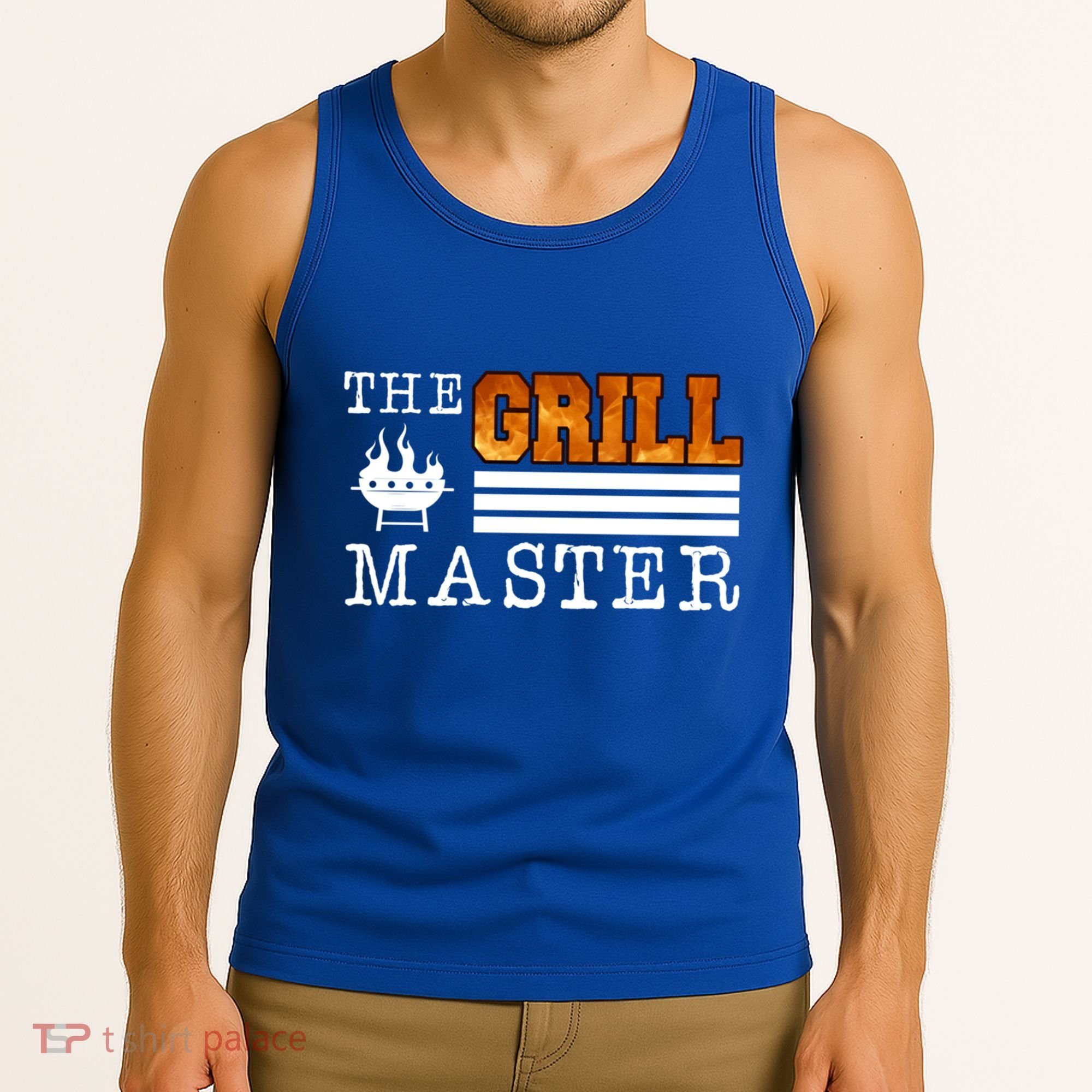 The Grill Master Bbq Barbecue Grillfather Grilling Sausage Gift Tank Top