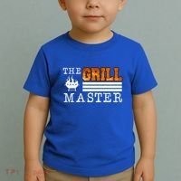 The Grill Master Bbq Barbecue Grillfather Grilling Sausage Gift Toddler T-Shirt thumb 2