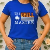 The Grill Master Bbq Barbecue Grillfather Grilling Sausage Gift Women's T-Shirt thumb 2