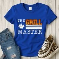 The Grill Master Bbq Barbecue Grillfather Grilling Sausage Gift Women's T-Shirt thumb 3