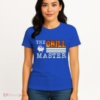 The Grill Master Bbq Barbecue Grillfather Grilling Sausage Gift Women's T-Shirt thumb 4