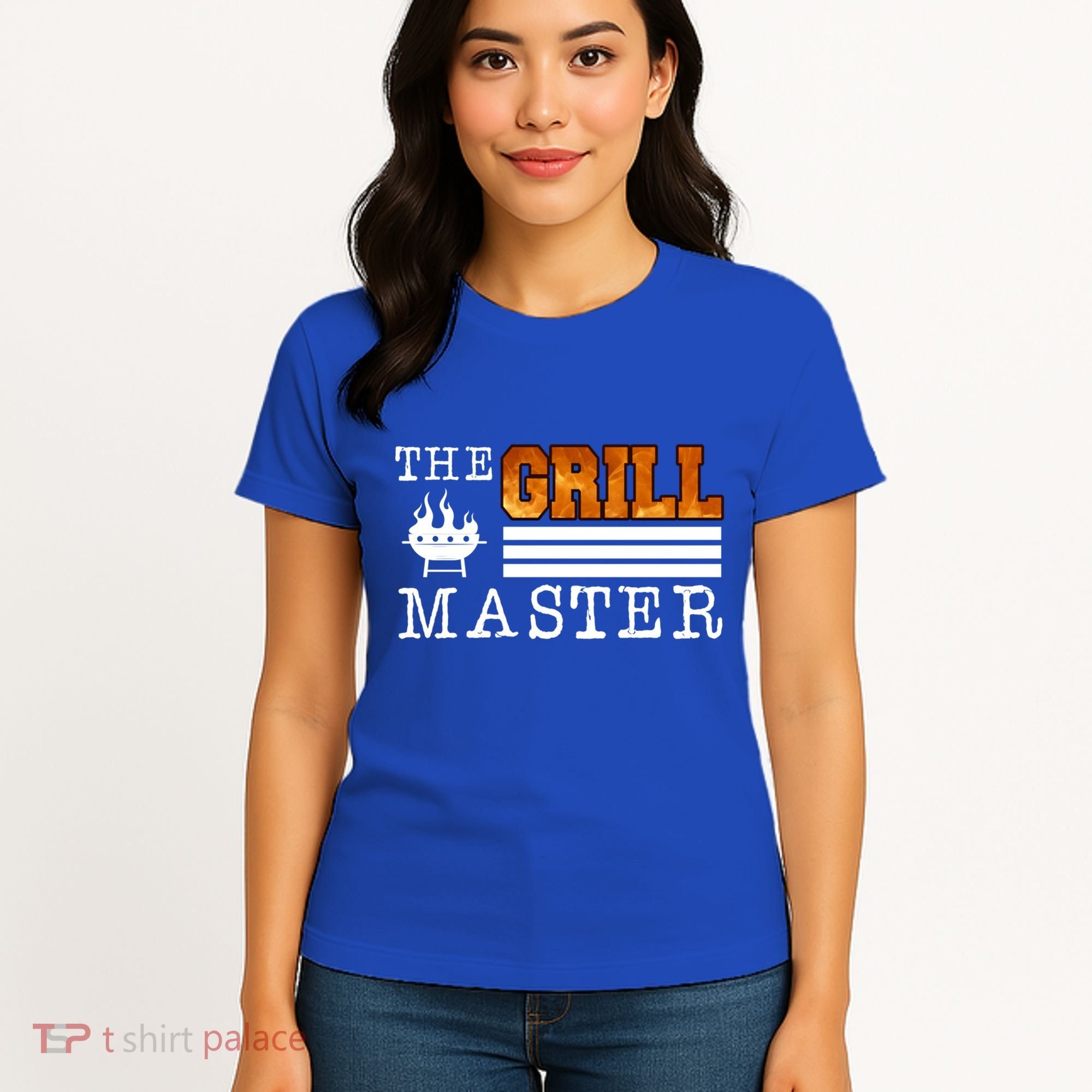 The Grill Master Bbq Barbecue Grillfather Grilling Sausage Gift Women's T-Shirt