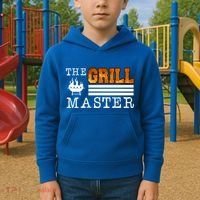The Grill Master Bbq Barbecue Grillfather Grilling Sausage Gift Kids Hoodie thumb 2