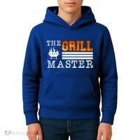 The Grill Master Bbq Barbecue Grillfather Grilling Sausage Gift Kids Hoodie thumb 4
