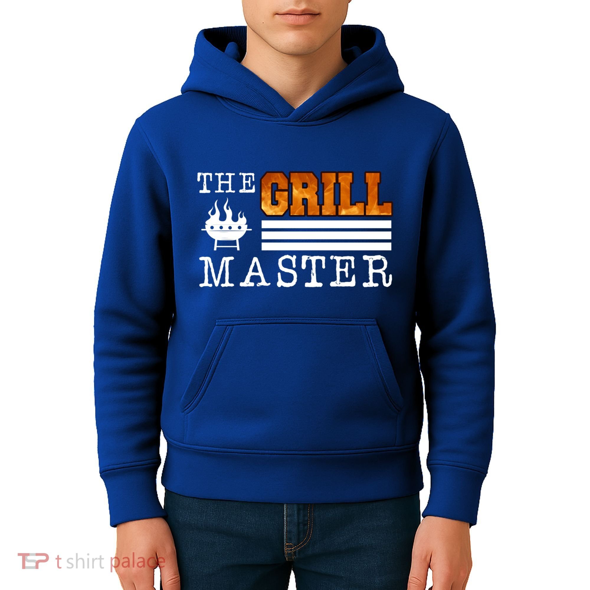 The Grill Master Bbq Barbecue Grillfather Grilling Sausage Gift Kids Hoodie