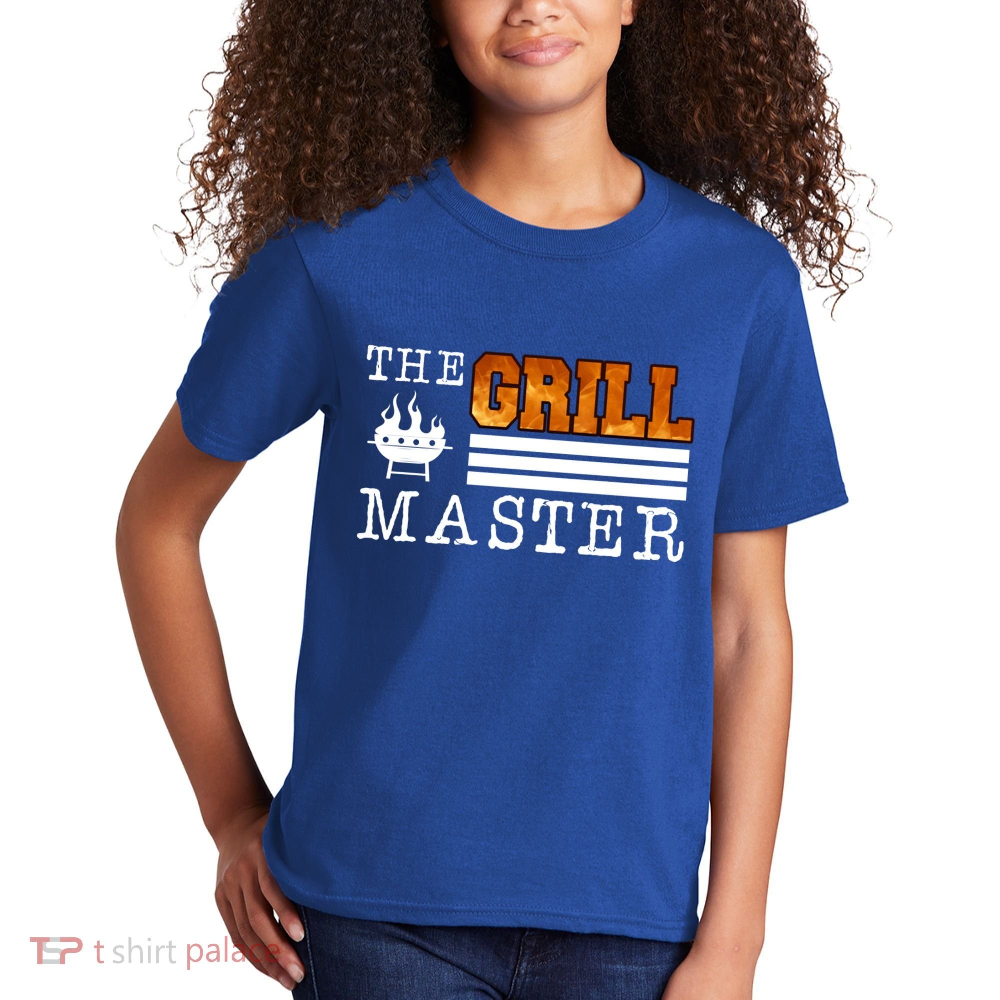 The Grill Master Bbq Barbecue Grillfather Grilling Sausage Gift Kids T-Shirt