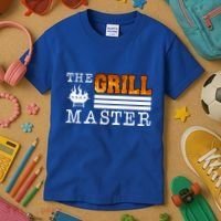 The Grill Master Bbq Barbecue Grillfather Grilling Sausage Gift Kids T-Shirt thumb 3