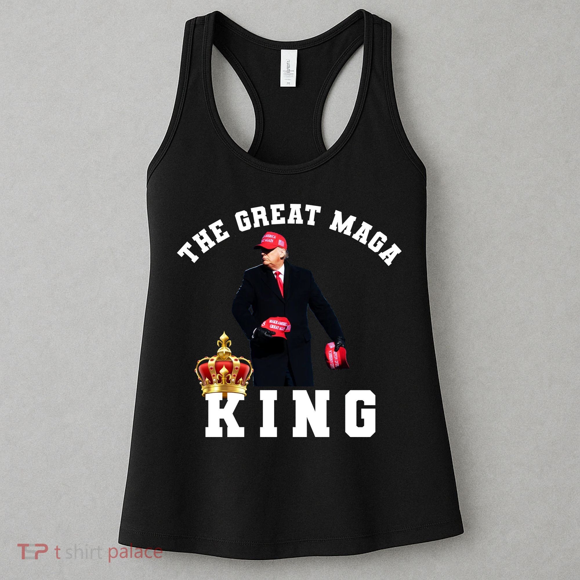 The Great MAGA King Trump 2024 USA Women's Tank Top
