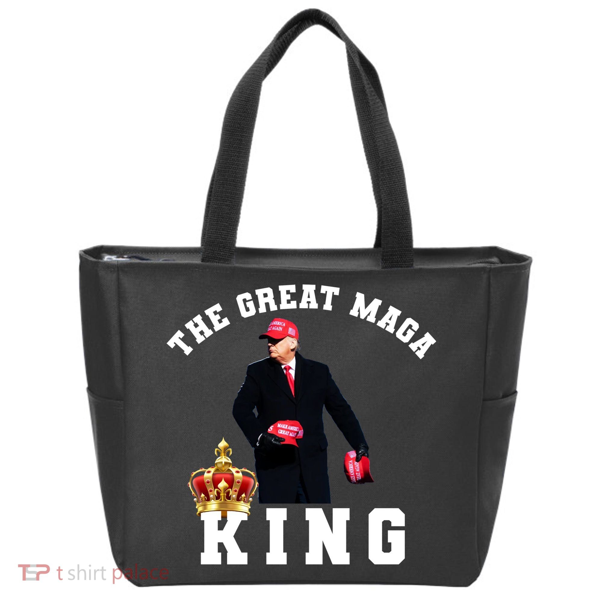 The Great MAGA King Trump 2024 USA Tote Bag