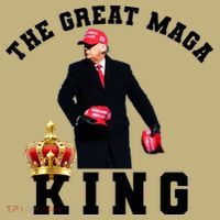 The Great MAGA King Trump 2024 USA Button thumb 1