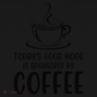 TodayS Good Mood Is Sponsored By Coffee Funny Coffee Lovers Apron thumb 3