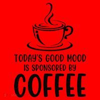 TodayS Good Mood Is Sponsored By Coffee Funny Coffee Lovers Santa Hat thumb 1