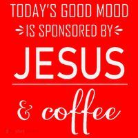 TodayS Good Mood Is Sponsored By Jesus And Coffee Santa Hat thumb 1