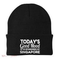TodayS Good Mood Is Sponsored By Singapore Gift Beanie thumb 0