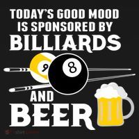 Today's Good Mood Sponsored By Billiards And Beer Gift For Father's Day Coaster thumb 2