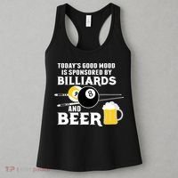 Today's Good Mood Sponsored By Billiards And Beer Gift For Father's Day Women's Tank Top thumb 3