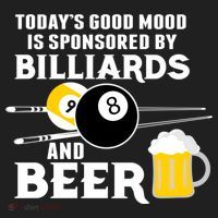 Today's Good Mood Sponsored By Billiards And Beer Gift For Father's Day Golf Towel thumb 3