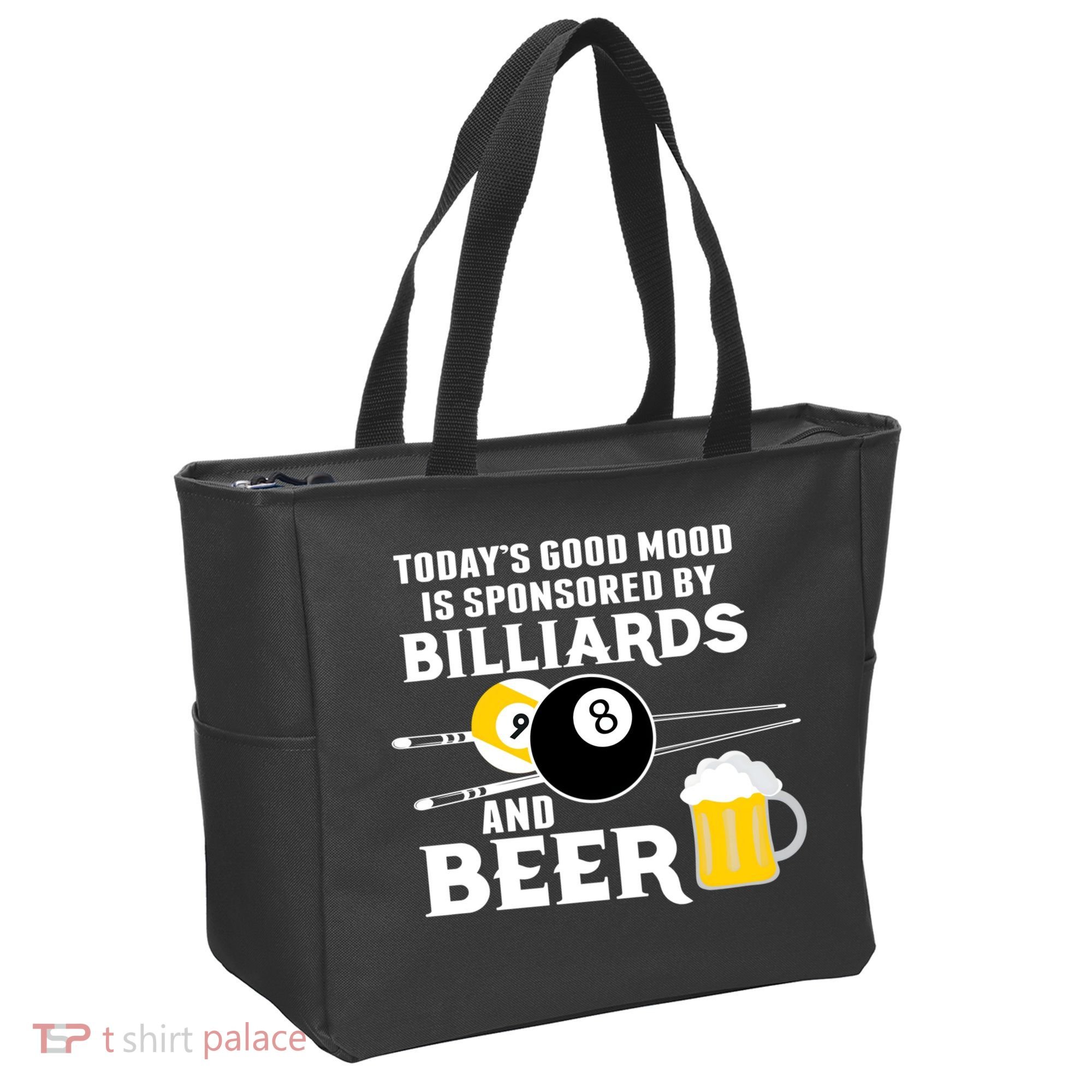 Today's Good Mood Sponsored By Billiards And Beer Gift For Father's Day Tote Bag