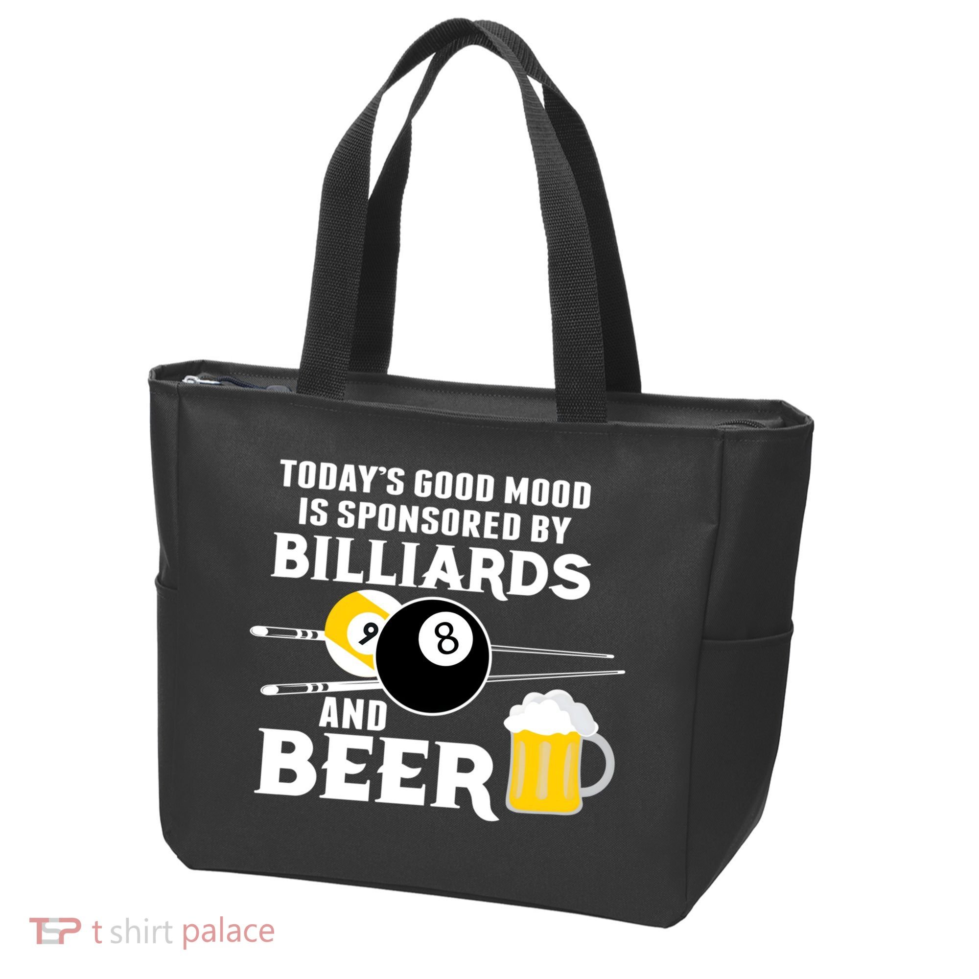 Today's Good Mood Sponsored By Billiards And Beer Gift For Father's Day Tote Bag