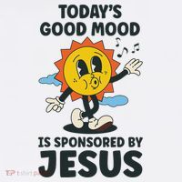 Today's Good Mood Is Sponsored By Jesus Funny Christian Women's Hoodie thumb 2
