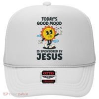 Today's Good Mood Is Sponsored By Jesus Funny Christian Hat thumb 0