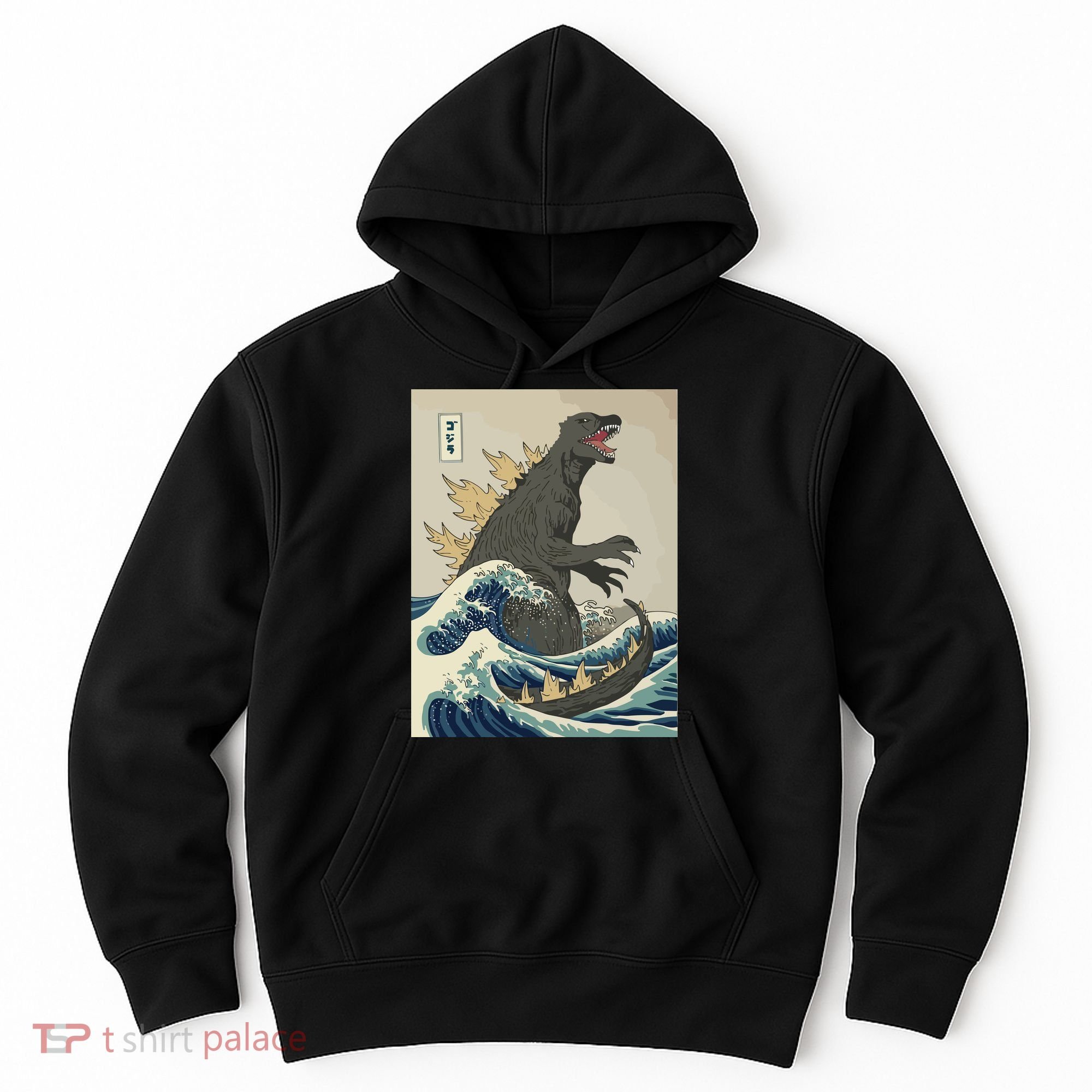 The Great Monster Off Kanagawa Team Wave Hoodie