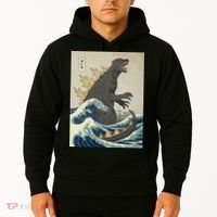 The Great Monster Off Kanagawa Team Wave Hoodie thumb 2