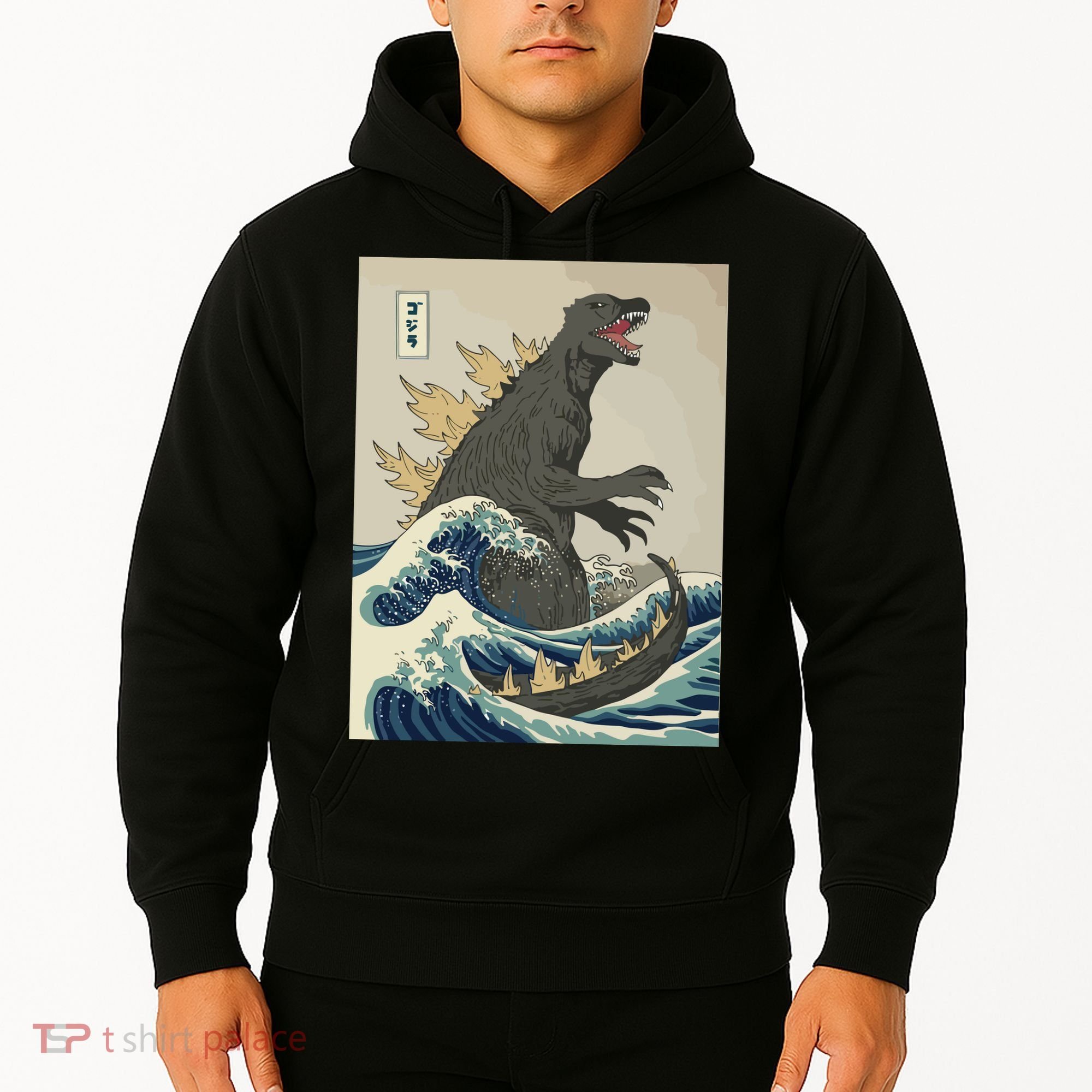 The Great Monster Off Kanagawa Team Wave Hoodie