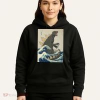 The Great Monster Off Kanagawa Team Wave Hoodie thumb 5
