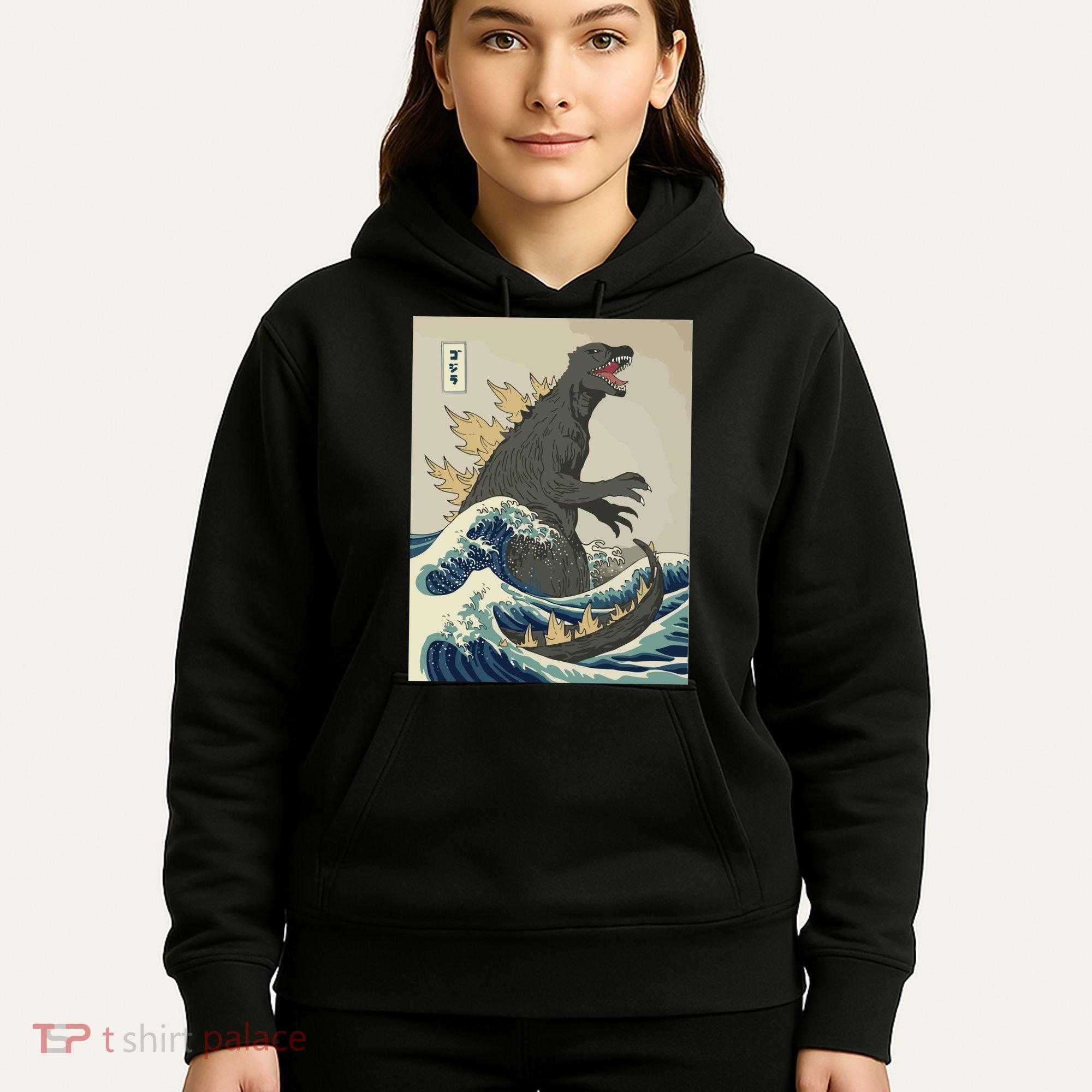 The Great Monster Off Kanagawa Team Wave Hoodie
