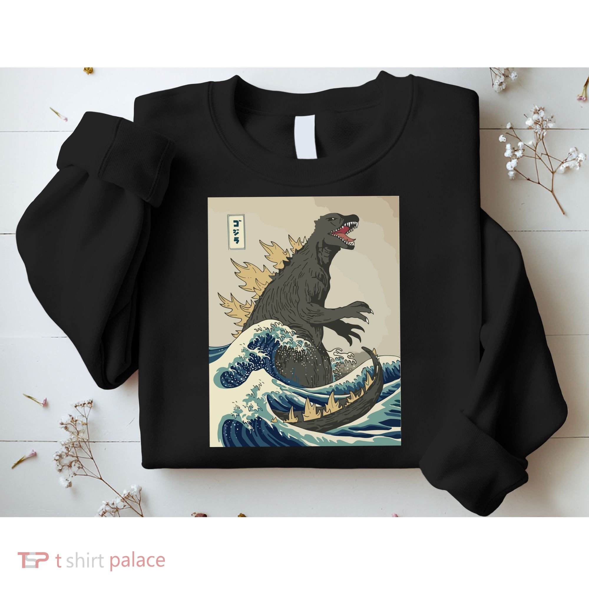 The Great Monster Off Kanagawa Team Wave Sweatshirt