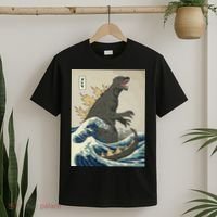 The Great Monster Off Kanagawa Team Wave T-Shirt thumb 2