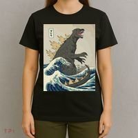 The Great Monster Off Kanagawa Team Wave T-Shirt thumb 4
