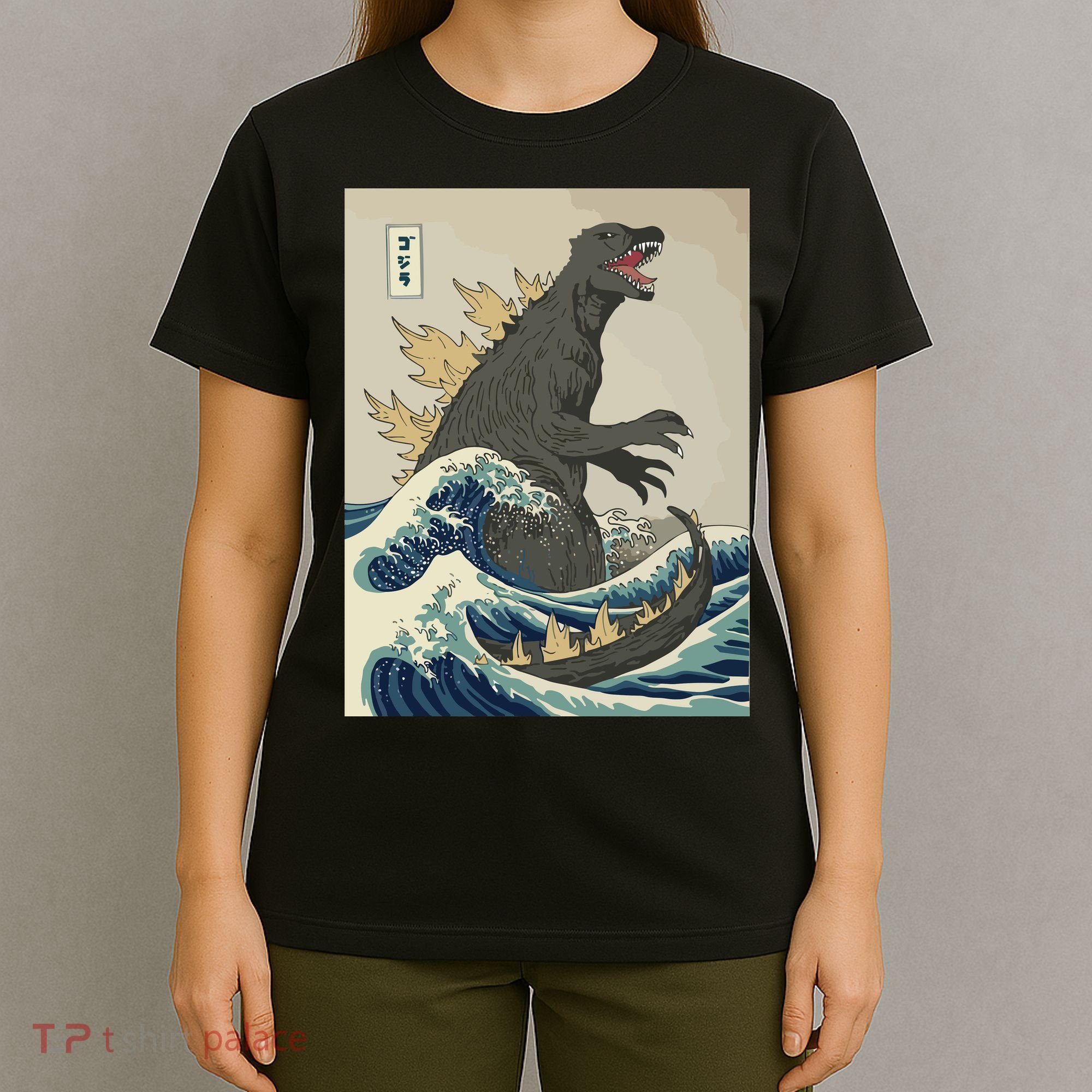 The Great Monster Off Kanagawa Team Wave T-Shirt